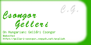 csongor gelleri business card